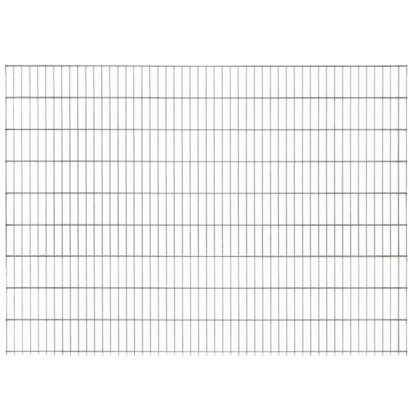 Doppelstabmattenzaun Set mit Pfosten H:180 cm, verzinkt