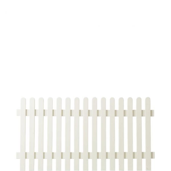 Gartenzaun Holz Stockholm, weiß 80 cm