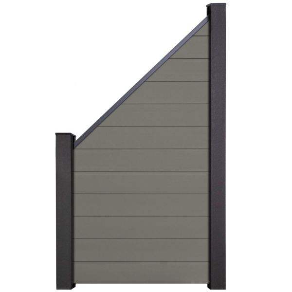 SOLID Steckzaun BPC, grau