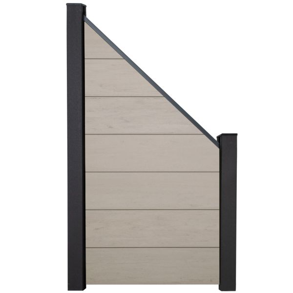 SOLID-XL Steckzaun BPC, BiColor Sand