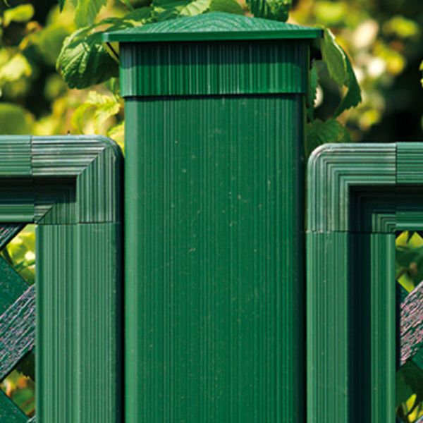 Kunststoff-Pfosten 10x10cm, Oxford grün