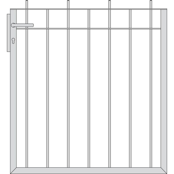 Pfortenflügel Schloßstraße, Höhe 120 cm