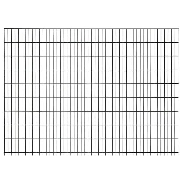 Doppelstabmattenzaun Set mit Pfosten H:180 cm, anthrazit