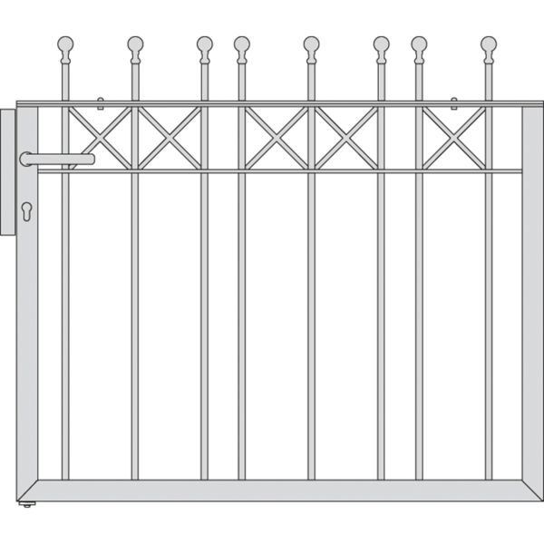 Pfortenflügel Parkallee Classic Kugel, Höhe 90 cm
