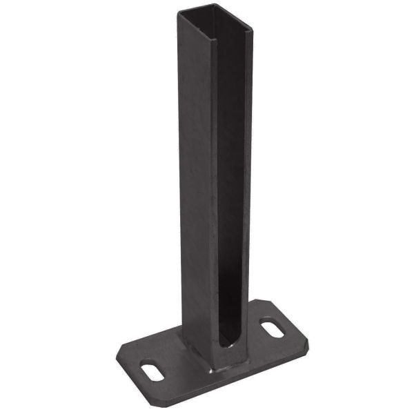 Montagefuß Fußplatte 150x80mm, anthrazit zum Aufdübeln für Pfosten 60x40