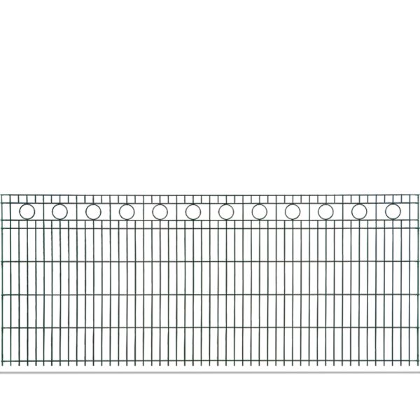 Doppelstab Schmuckzaun Set ROM (Kreis), anthrazit, H: 100cm