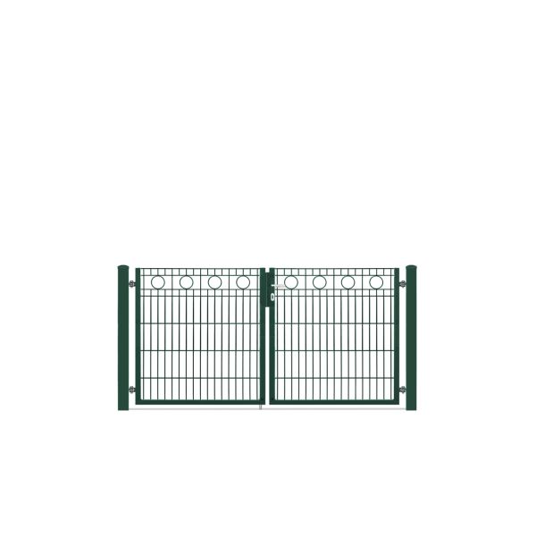 Doppeltor ROM, grün, H: 100cm