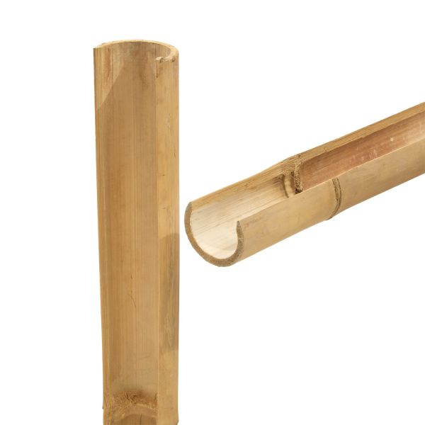 Bambus-Abdeckung, Ø 7-10 cm, 3/4-Rohr, hell