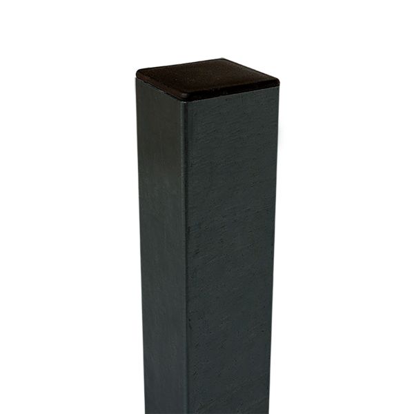 Stahlpfosten 8x8 cm, schwarz