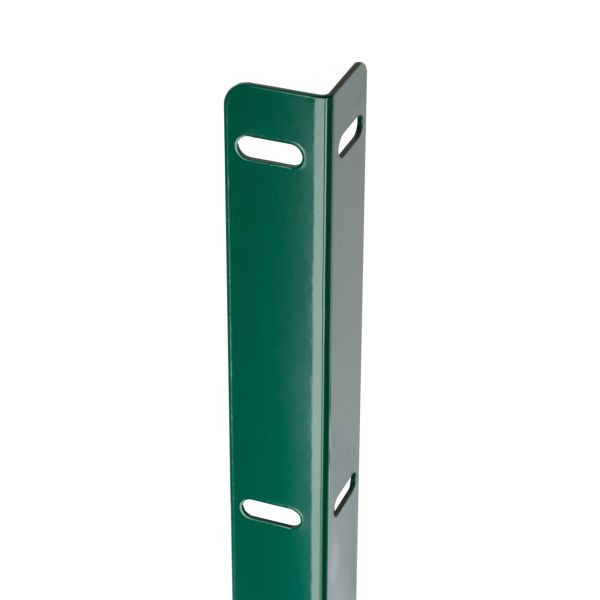 Zaunanschluss Winkelloch-Leiste, 2 Stk. für Zaunhöhe: 1830mm, grün
